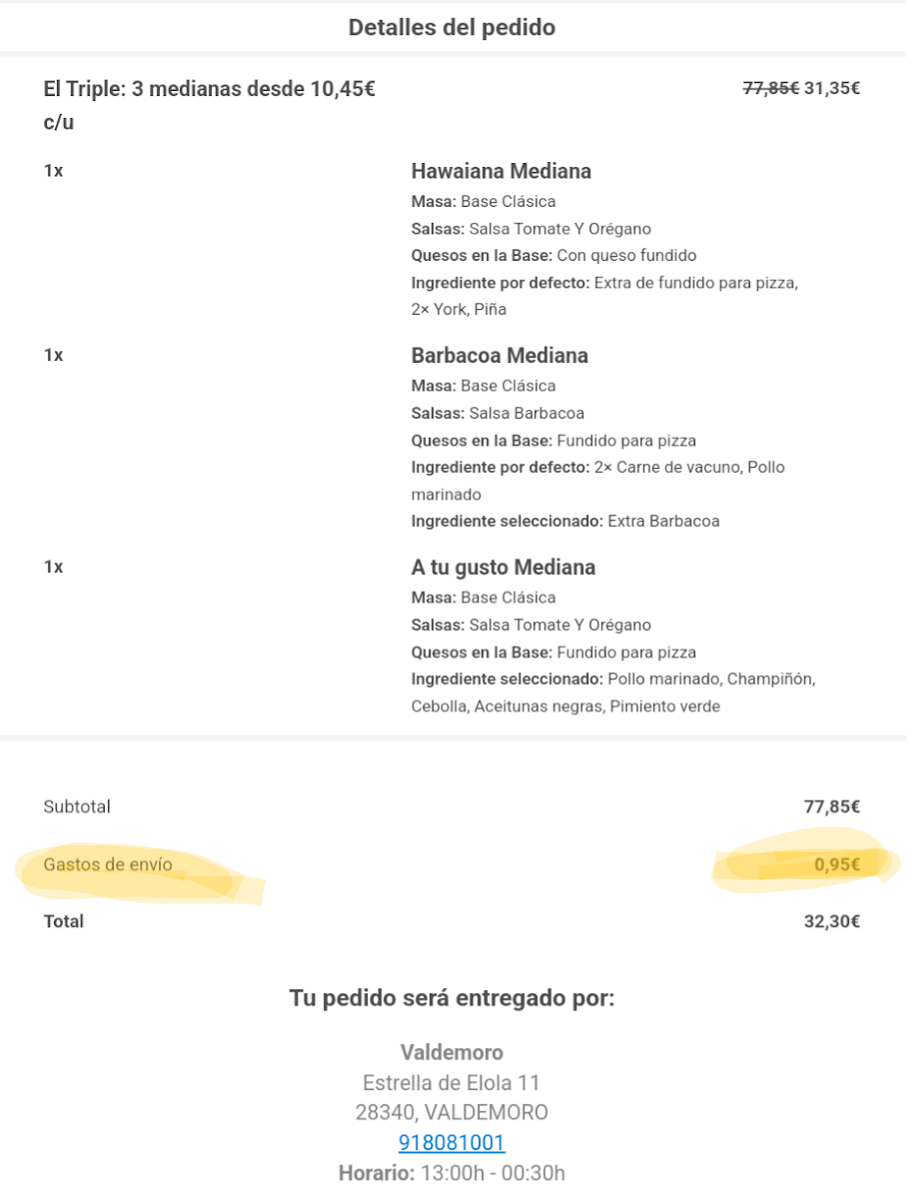 Menu Telepizza Valdemoro - Comida A Domicilio-1